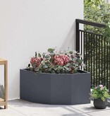 VidaXL Hoek Plantbak Antraciet 60 x 60 x 35 cm Staal