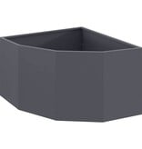 VidaXL Hoek Plantbak Antraciet 60 x 60 x 35 cm Staal