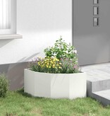 VidaXL Hoek Plantbak Wit 60 x 60 x 35 cm Staal