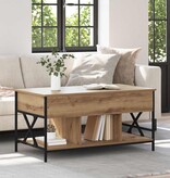 VidaXL Salontafel artisanaal eikenkleurig 100 x 55 x 50 cm