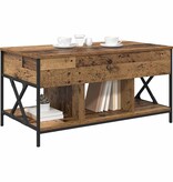 VidaXL Salontafel Oud hout 100 x 55 x 50 cm Bewerkt hout