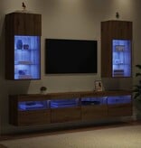 VidaXL Wandgemonteerde TV-kasten 2 pcs Artisan Eiken 40,5 x 30 x 90 cm