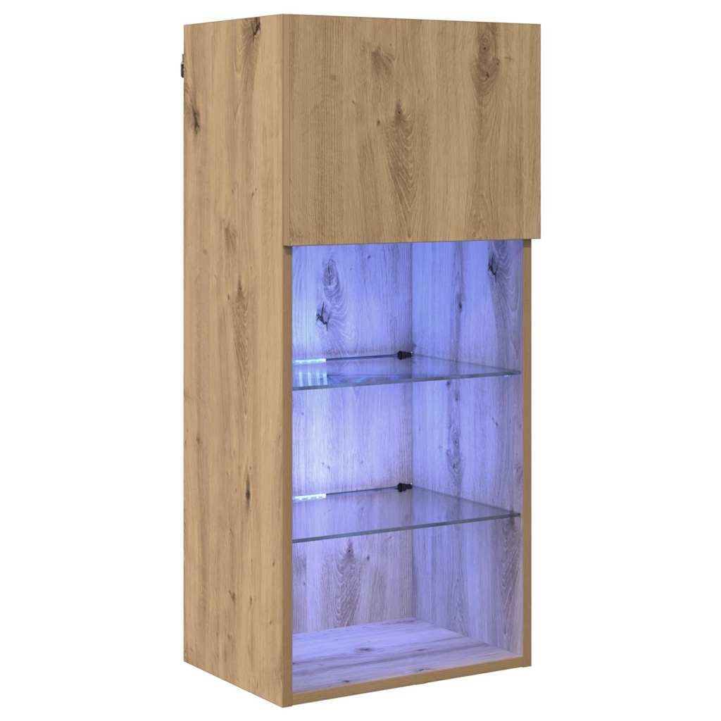 VidaXL Wandgemonteerde TV Kast Artisan Eiken 40,5 x 30 x 90 cm