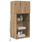 VidaXL Wandgemonteerde TV Kast Artisan Eiken 40,5 x 30 x 90 cm