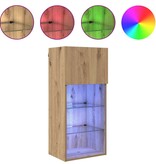 VidaXL Wandgemonteerde TV Kast Artisan Eiken 40,5 x 30 x 90 cm