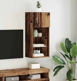 VidaXL Wandgemonteerde TV Kast Oud Hout 40,5 x 30 x 90 cm Bewerkt hout