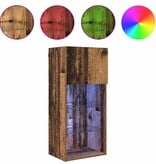 VidaXL Wandgemonteerde TV Kast Oud Hout 40,5 x 30 x 90 cm Bewerkt hout