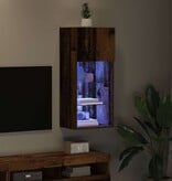 VidaXL Wandgemonteerde TV Kast Oud Hout 40,5 x 30 x 90 cm Bewerkt hout