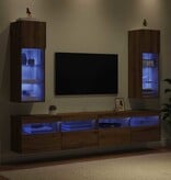 VidaXL Wandgemonteerde TV-kasten 2 pcs Artisan Eiken 30,5 x 30 x 90 cm