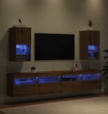 VidaXL Wandgemonteerde TV-kasten 2 pcs Artisan Eiken 30,5 x 30 x 60 cm
