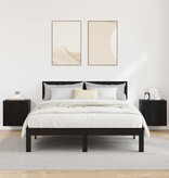 VidaXL TV Wandkasten 2 pcs Zwart Eiken 40,5x30x40cm Bewerkt hout