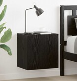 VidaXL TV Wandkast Zwart Eiken 40,5x30x40cm Bewerkt hout