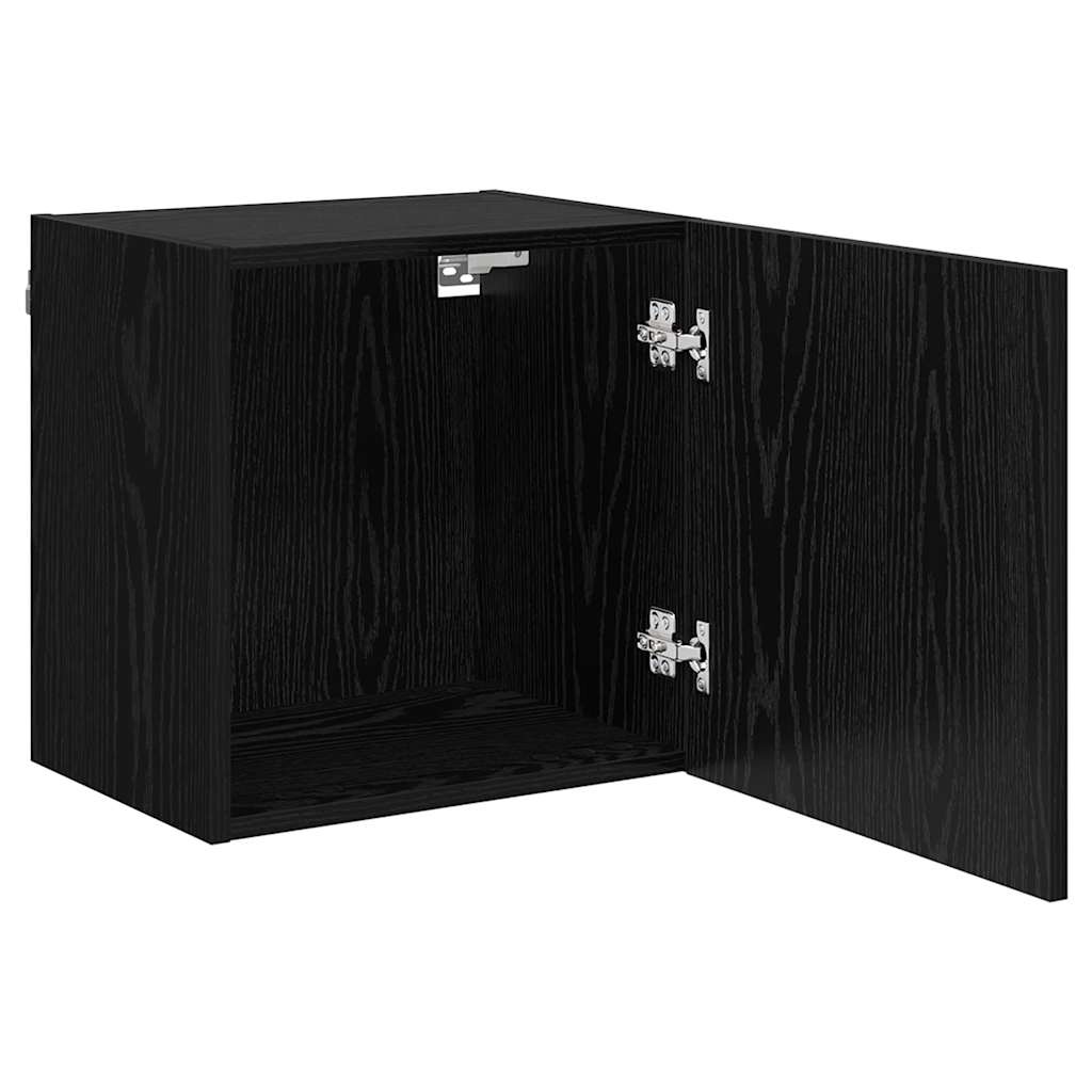 VidaXL TV Wandkast Zwart Eiken 40,5x30x40cm Bewerkt hout