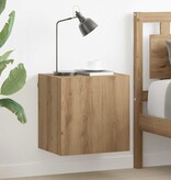 VidaXL TV Wandkasten 2 pcs Artisan Eiken 40,5x30x40cm Bewerkt hout