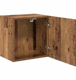VidaXL TV Wandkast Wandgemonteerd Oud Hout 40,5x30x40cm Bewerkt hout
