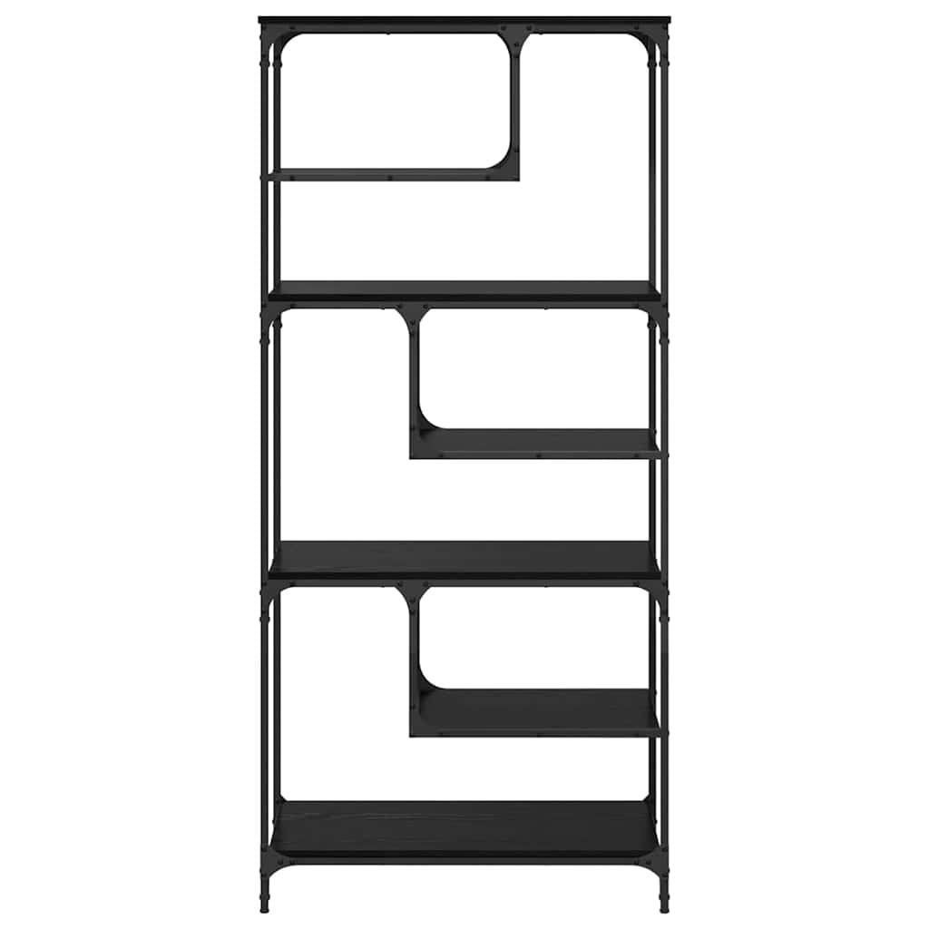 VidaXL Boekenkast Zwart eiken 81 x 36 x 176 cm Bewerkt hout