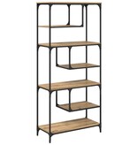 VidaXL Boekenkast artisanaal eikenkleurig 81 x 36 x 176 cm