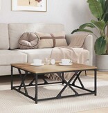 VidaXL Salontafel artisanaal eikenkleurig 70 x 70 x 30 cm Bewerkt hout