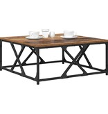 VidaXL Salontafel Oud hout 70 x 70 x 30 cm Bewerkt hout