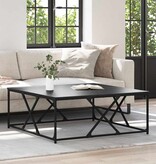 VidaXL Salontafel Zwart eiken 100 x 100 x 40 cm Bewerkt hout