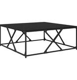 VidaXL Salontafel Zwart eiken 100 x 100 x 40 cm Bewerkt hout