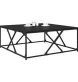 VidaXL Salontafel Zwart eiken 100 x 100 x 40 cm Bewerkt hout