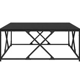 VidaXL Salontafel Zwart eiken 100 x 100 x 40 cm Bewerkt hout