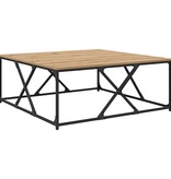 VidaXL Salontafel artisanaal eikenkleurig 100 x 100 x 40 cm
