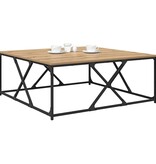 VidaXL Salontafel artisanaal eikenkleurig 100 x 100 x 40 cm