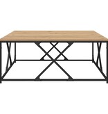 VidaXL Salontafel artisanaal eikenkleurig 100 x 100 x 40 cm