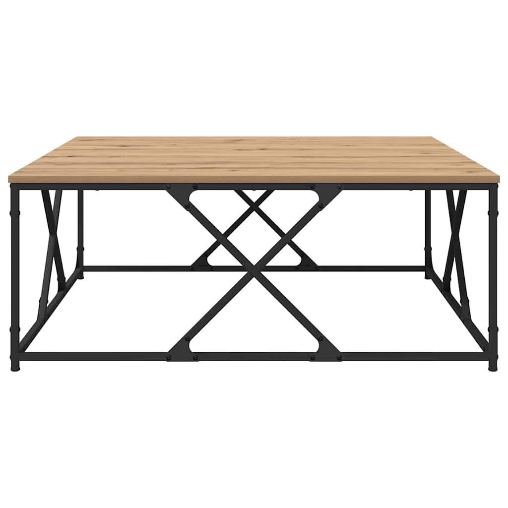 VidaXL Salontafel artisanaal eikenkleurig 100 x 100 x 40 cm