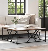 VidaXL Salontafel Oud hout 100 x 100 x 40 cm Bewerkt hout