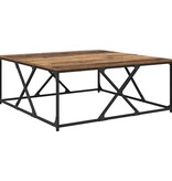 VidaXL Salontafel Oud hout 100 x 100 x 40 cm Bewerkt hout