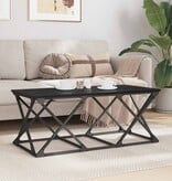 VidaXL Salontafel Zwart eiken 100 x 49 x 40 cm Bewerkt hout