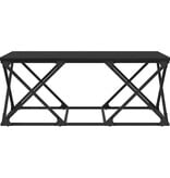 VidaXL Salontafel Zwart eiken 100 x 49 x 40 cm Bewerkt hout