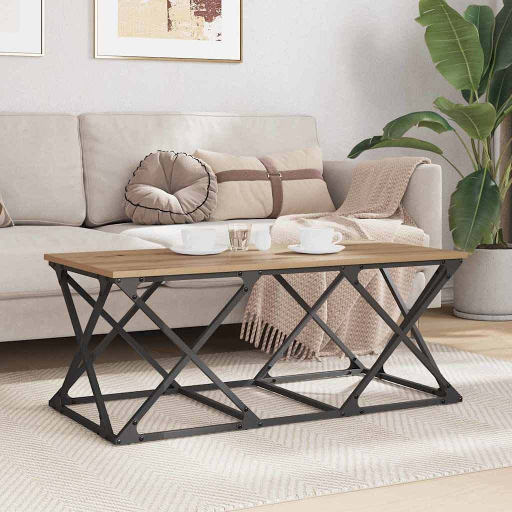 VidaXL Salontafel artisanaal eikenkleurig 100 x 49 x 40 cm