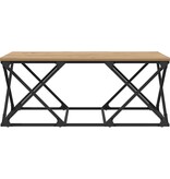VidaXL Salontafel artisanaal eikenkleurig 100 x 49 x 40 cm