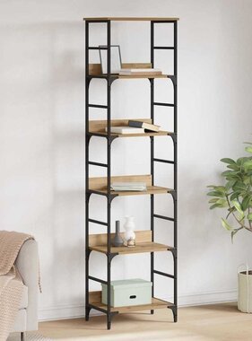 VidaXL Boekenkast Artisan Eiken 50 x 33 x 188,5 cm Bewerkt hout