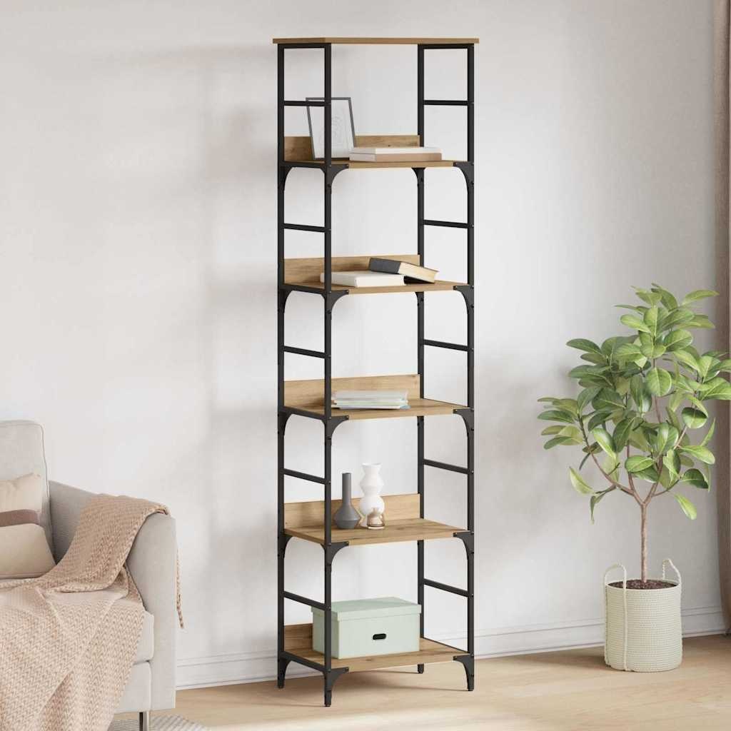 VidaXL Boekenkast Artisan Eiken 50 x 33 x 188,5 cm Bewerkt hout