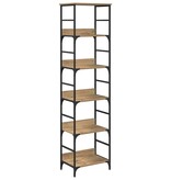 VidaXL Boekenkast Artisan Eiken 50 x 33 x 188,5 cm Bewerkt hout