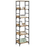 VidaXL Boekenkast Artisan Eiken 50 x 33 x 188,5 cm Bewerkt hout