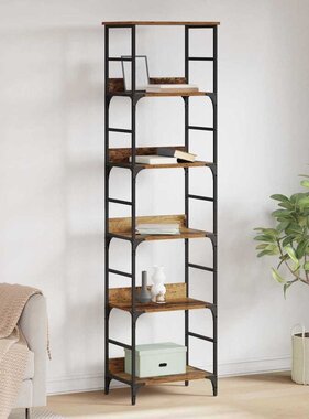 VidaXL Boekenkast Oud Hout 50 x 33 x 188,5 cm Bewerkt hout