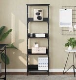 VidaXL Boekenkast Zwart Eiken 50 x 33 x 153 cm Bewerkt hout