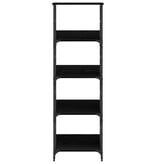 VidaXL Boekenkast Zwart Eiken 50 x 33 x 153 cm Bewerkt hout