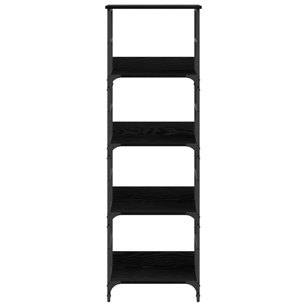 VidaXL Boekenkast Zwart Eiken 50 x 33 x 153 cm Bewerkt hout