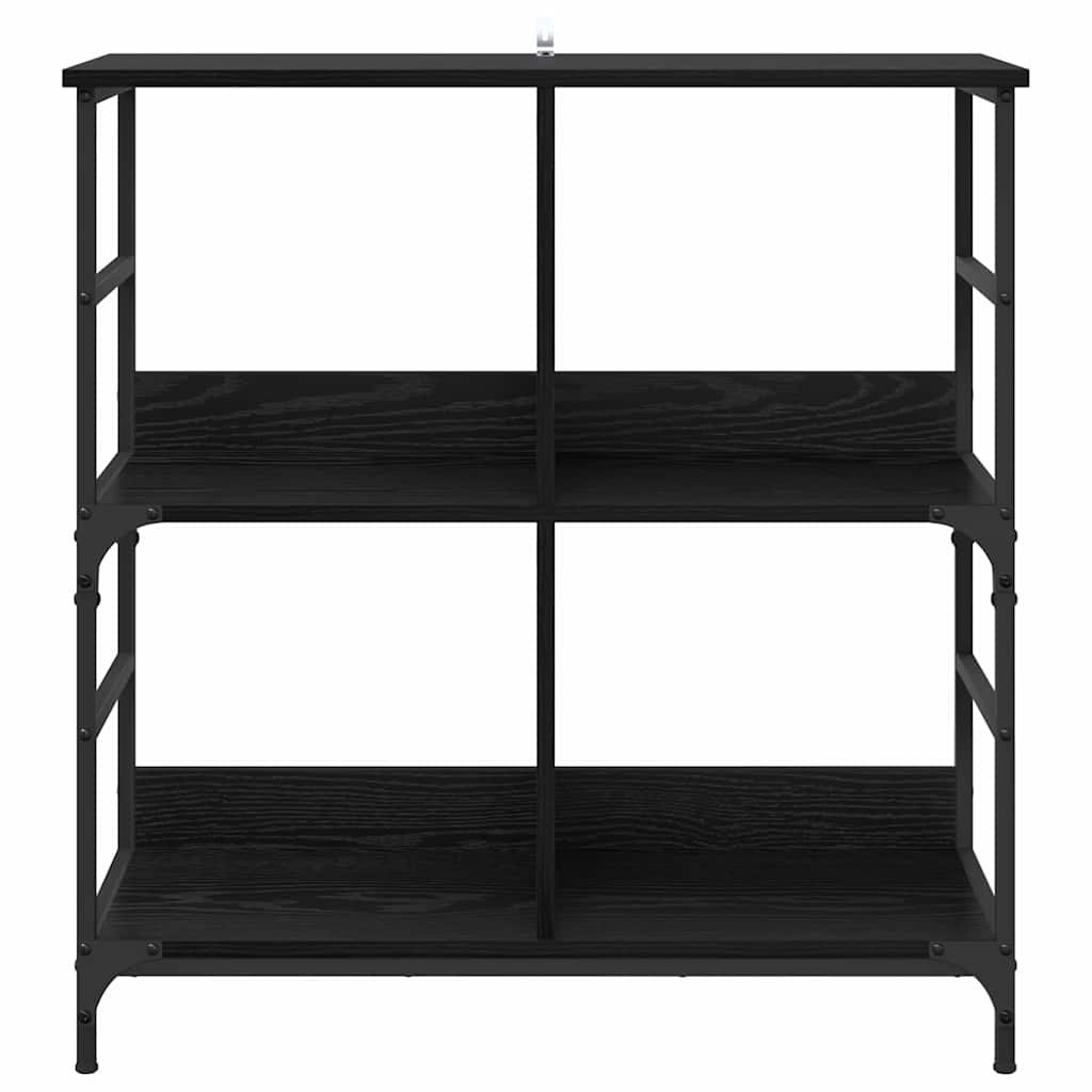 VidaXL Boekenkast Zwart eiken 78,5 x 33 x 82 cm Bewerkt hout