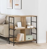 VidaXL Boekenkast artisanaal eikenkleurig 78,5 x 33 x 82 cm