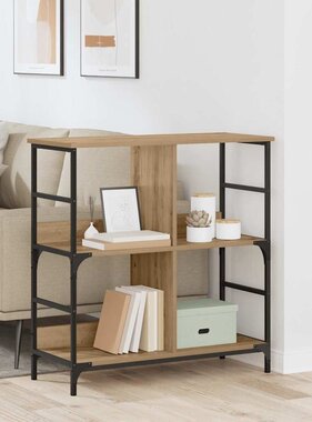 VidaXL Boekenkast artisanaal eikenkleurig 78,5 x 33 x 82 cm