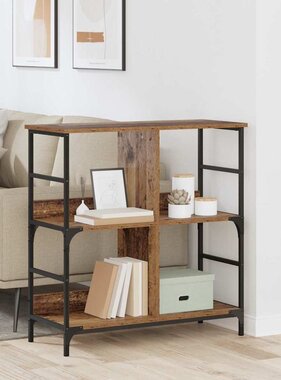 VidaXL Boekenkast Oud hout 78,5 x 33 x 82 cm Bewerkt hout