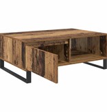 VidaXL Salontafel met lade Oud hout 90 x 60 x 35 cm Bewerkt hout